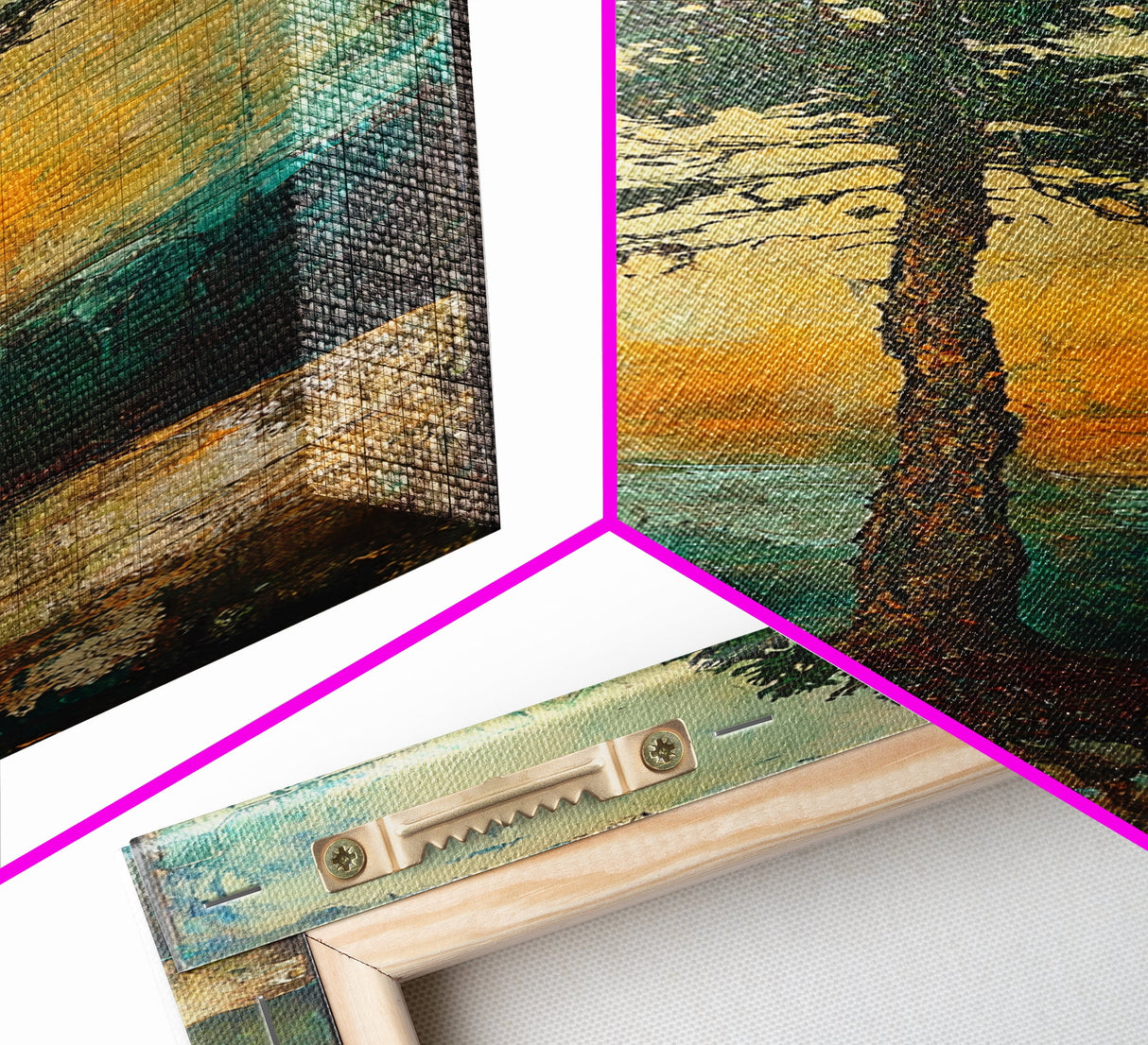 Tall Pine, wabi sabi art, rustic decor, pine tree art, nature inspired, farmhouse art, framed canvas print, above bed art