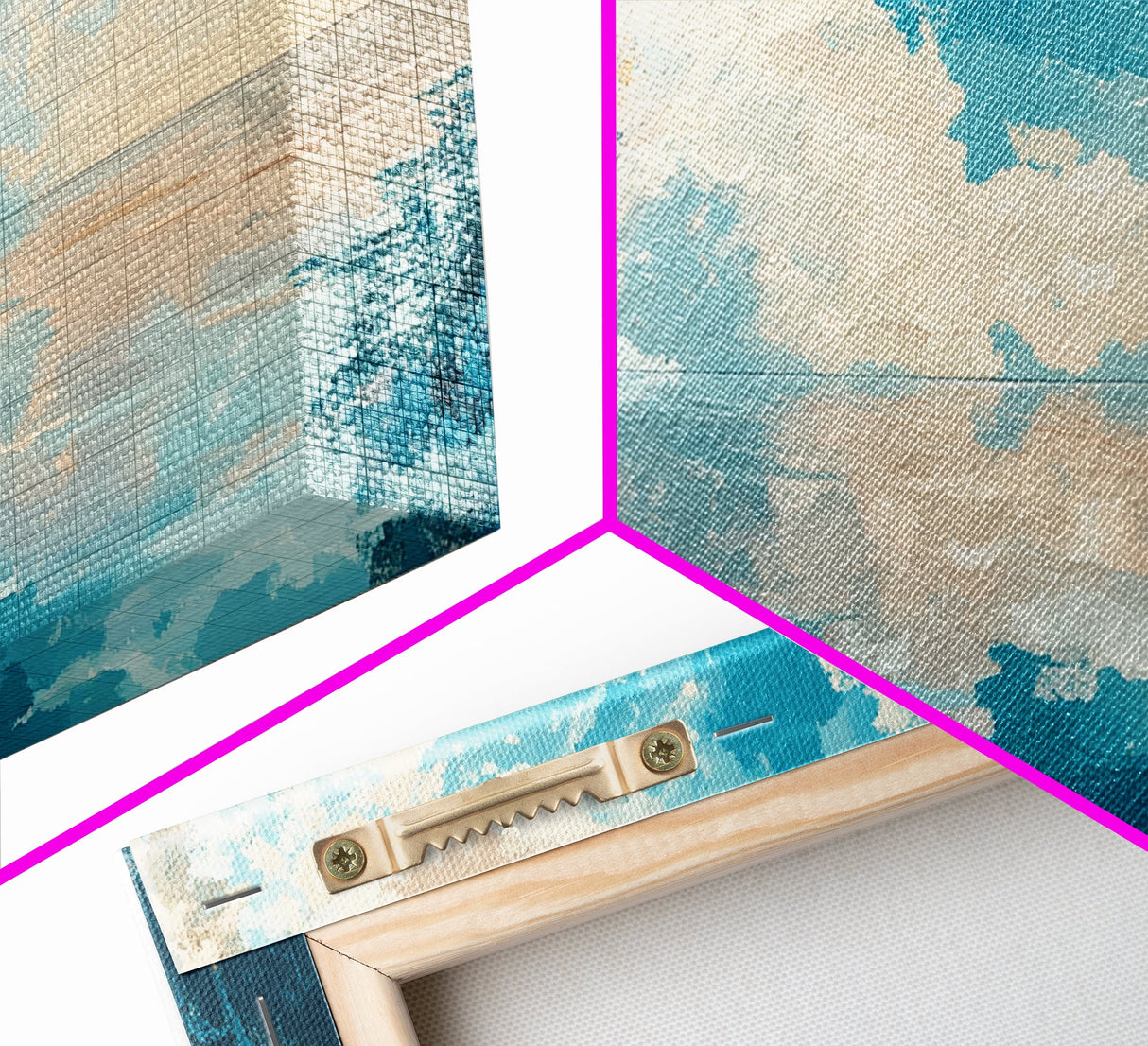 Reflective Lake Art, Tranquil Landscape, Wabi Sabi Art, Framed Canvas Print, Minimalist, Above Bed Wall Art, Panoramic Painting