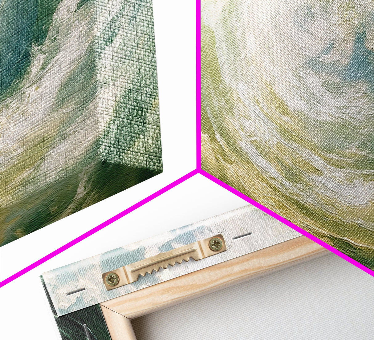 Ocean, Wave, Green, Storm, Canvas Print, Coastal Art, Nautical Wall Art, Living Room Decor, Dynamic Abstract Seascape Painting