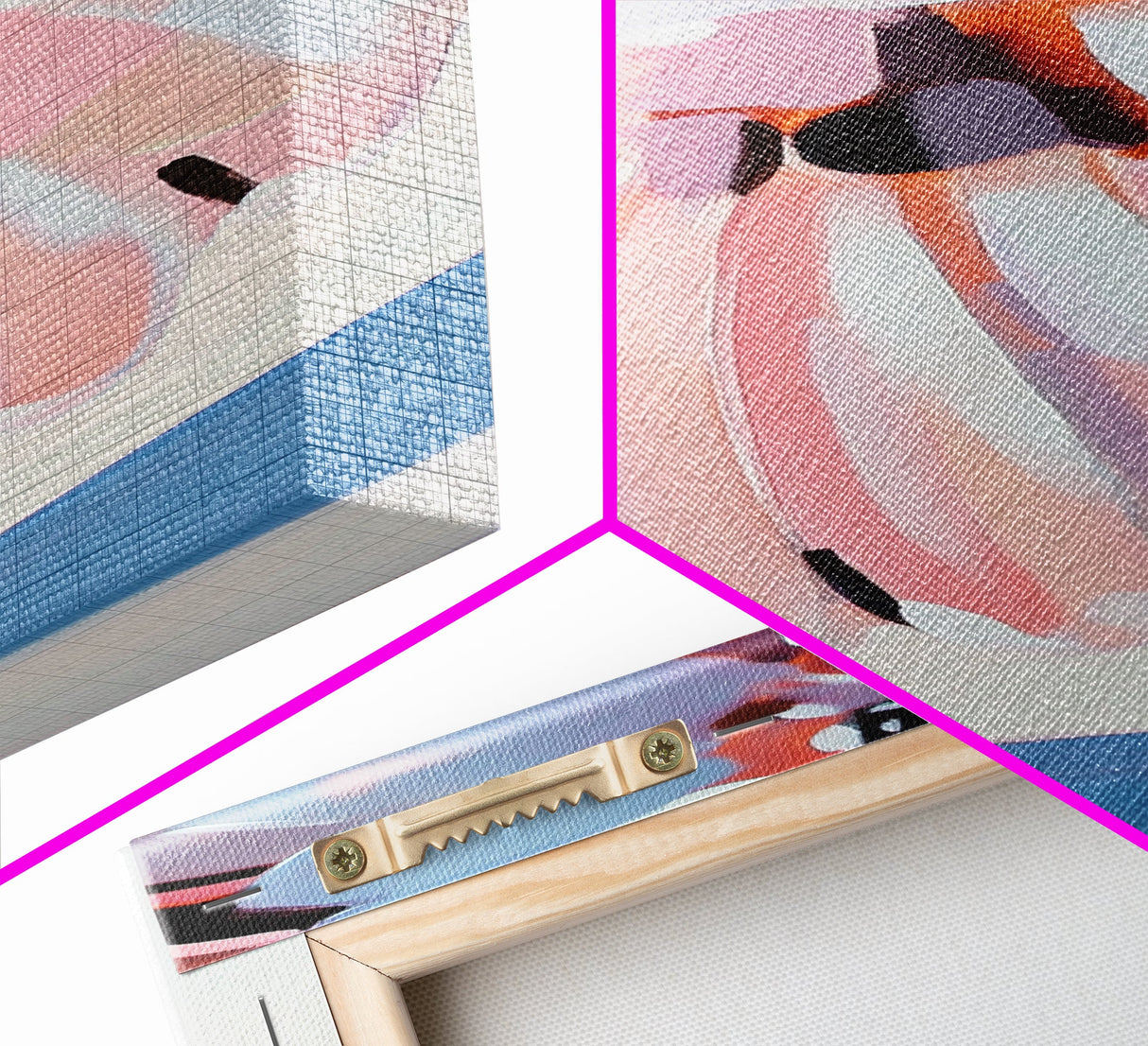 Butterfly Wing, Soft Pastel Art, Nature Inspired, Canvas Print, Modern Wall Decor, Feminine Aesthetic, Bedroom Wall Art, Boho Minimalist