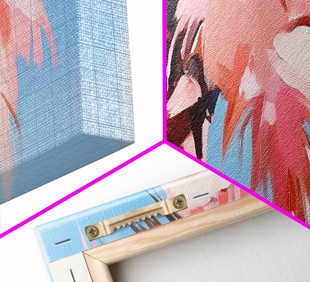 Palm Elegance, Tropical Breeze, Soft Pink Sky, Canvas Print, Coastal Wall Art, Boho Aesthetic, Summer Vibes, Bedroom or Office Decor