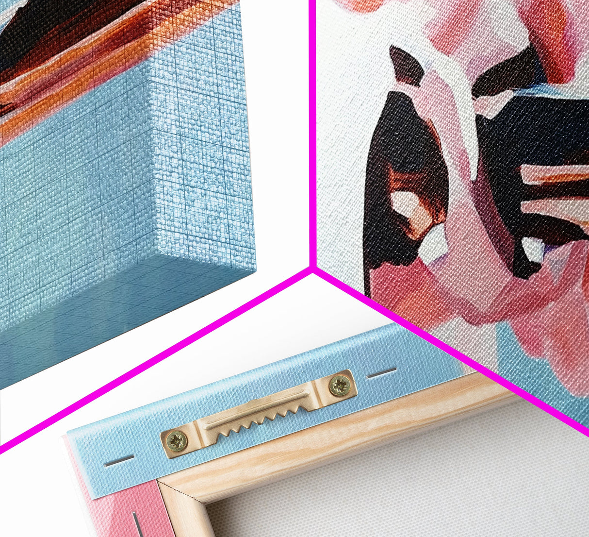 Soft Pink Scrunchie, Feminine Wall Art, Minimalist Pastel, Boho Chic Decor, Modern Abstract, Aesthetic Beauty, Canvas Print, Bedroom
