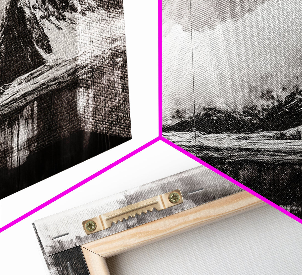 Monochrome Mountain, Dramatic Landscape, Black and White Art, Moody Wall Art, Modern Nature Print, Office Decor, Framed Canvas Print