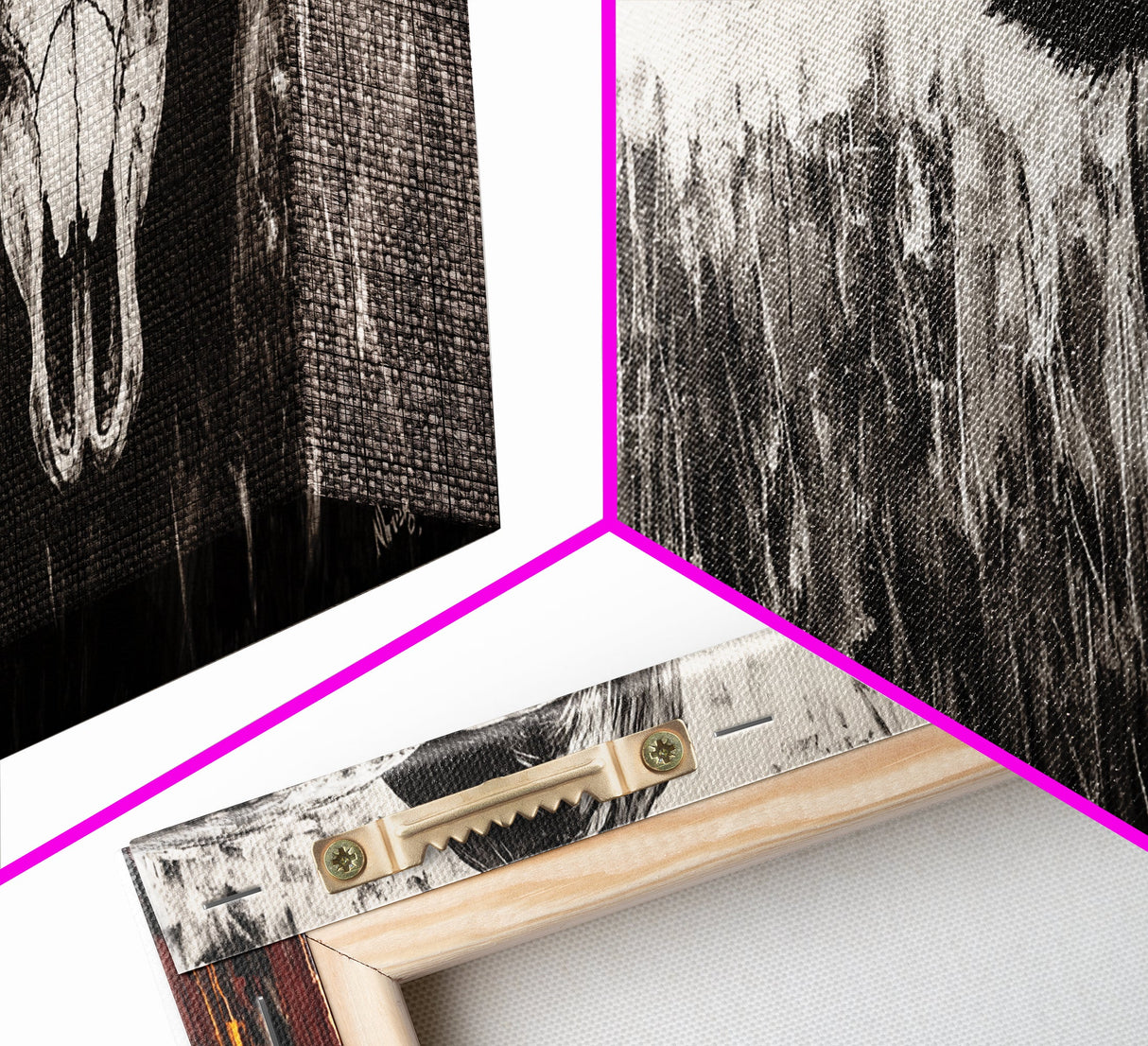 Abstract Landscape, Color Splash, Modern Art, Bold Expression, Vibrant Composition, Unique Wall Decor, Living Room, Framed Canvas Print ?
