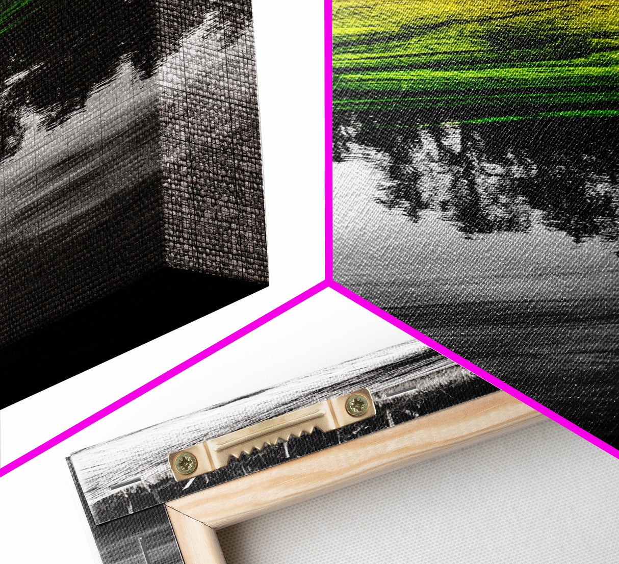 Reflection Art, Water Canvas Print, Nature Inspired Decor, Zen Wall Art, Black and White Photography, Peaceful Home Artwork