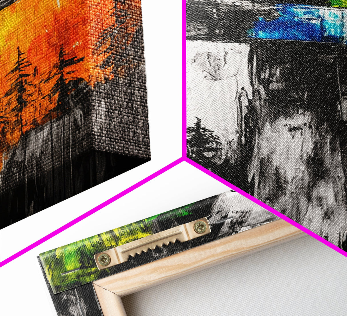 Wooden Cross, Religious Wall Art, Rustic Canvas Print, Faith Inspired, Spiritual Decor, Farmhouse Style, Living Room Art, Bold Colors