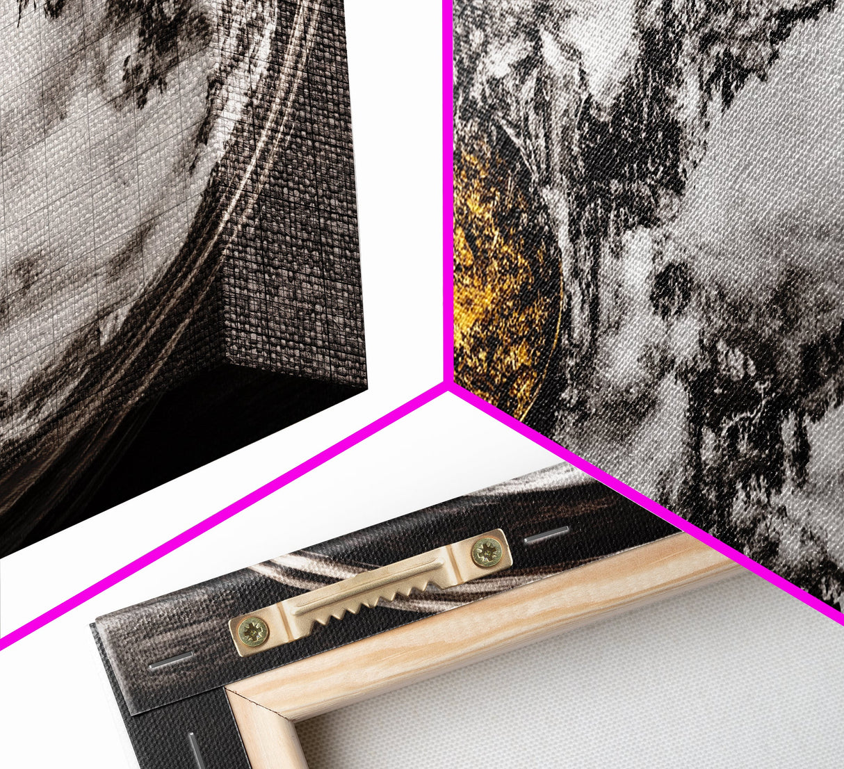 Saturn Rings, Space Art, Planetary Abstract, Canvas Print, Outer Space Decor, Sci-Fi Wall Art, Living Room Art, Celestial Home Decor