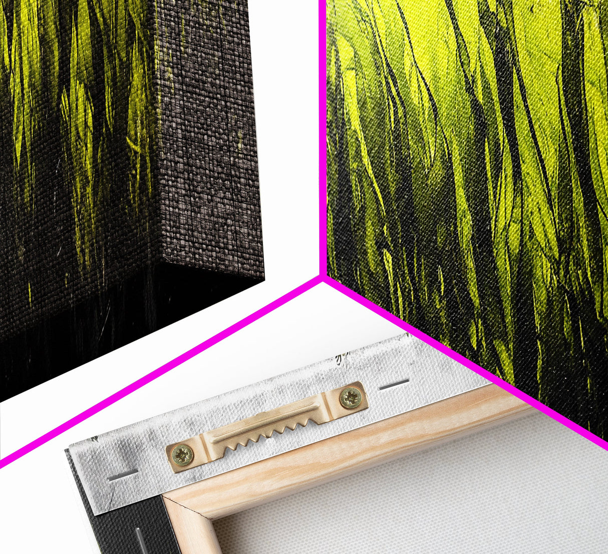 Seaweed Motion, Ocean Canvas Print, Coastal Wall Art, Minimalist Abstract, Green Sea Art, Nature Inspired, Modern Decor, Living Room Art