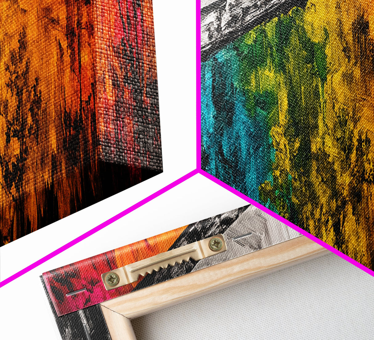 Vibrant Abstract Landscape, Nature Painting, Bold Statement Art, Modern Home Decor, Contemporary Wall Art, Living Room Artwork, Canvas Print