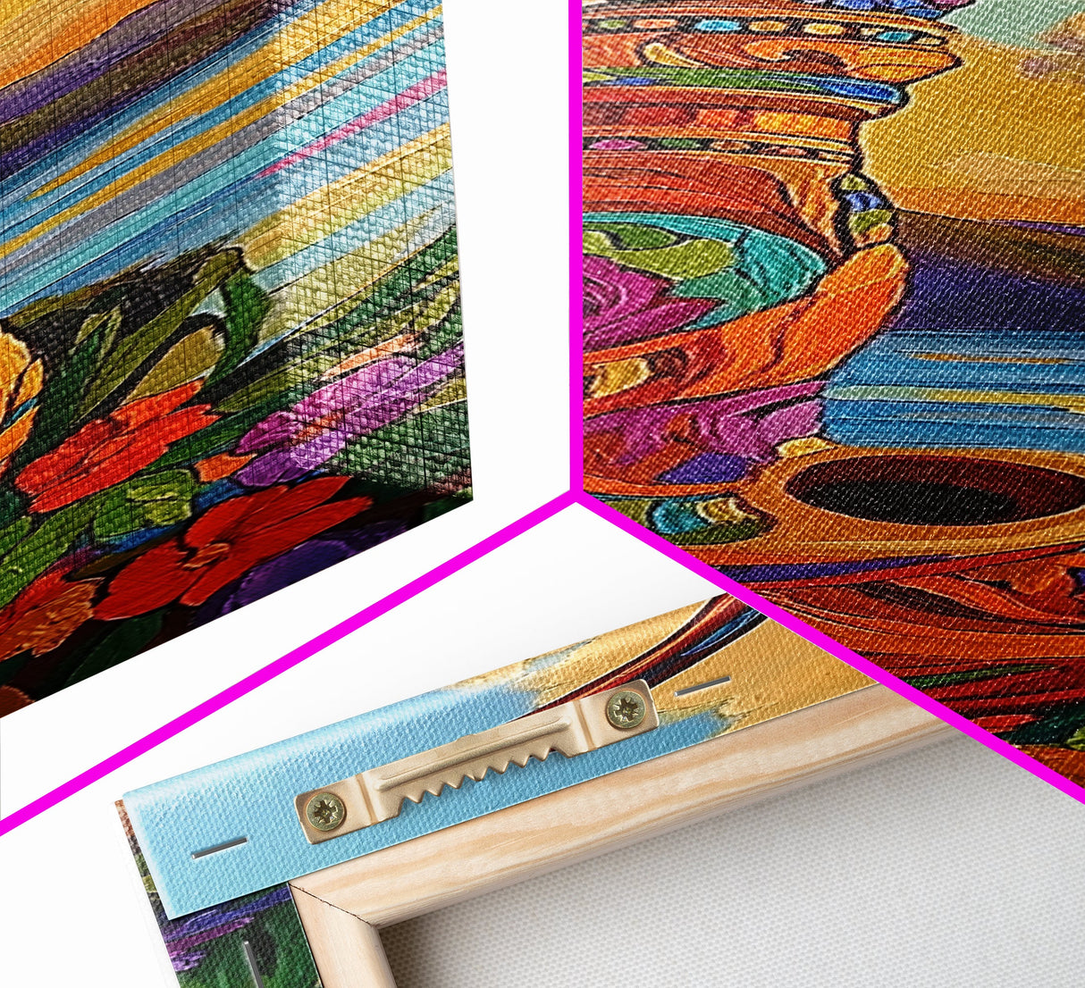 Colorful Saxophone, Musical Art, Boho Music Lover Gift, Bright Instrument Decor, Artistic Jazz Wall Accent, Canvas Print