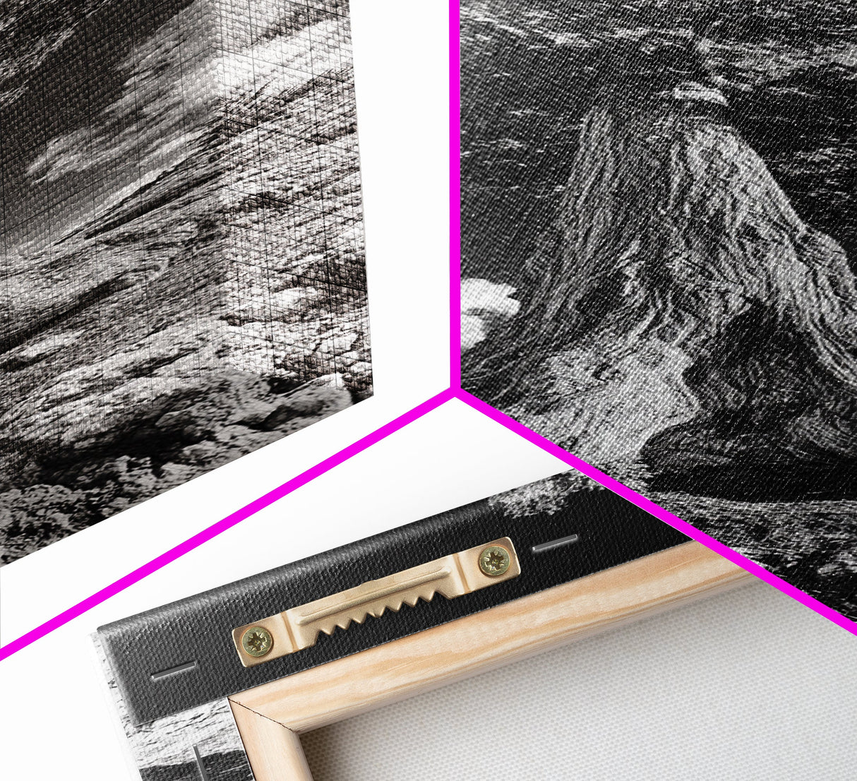 Majestic Tree, Nature Power, Earth Energy, Black White Art, Framed Canvas Print, Modern Rustic Decor, Cabin Wall Art, Tree Lover Gift