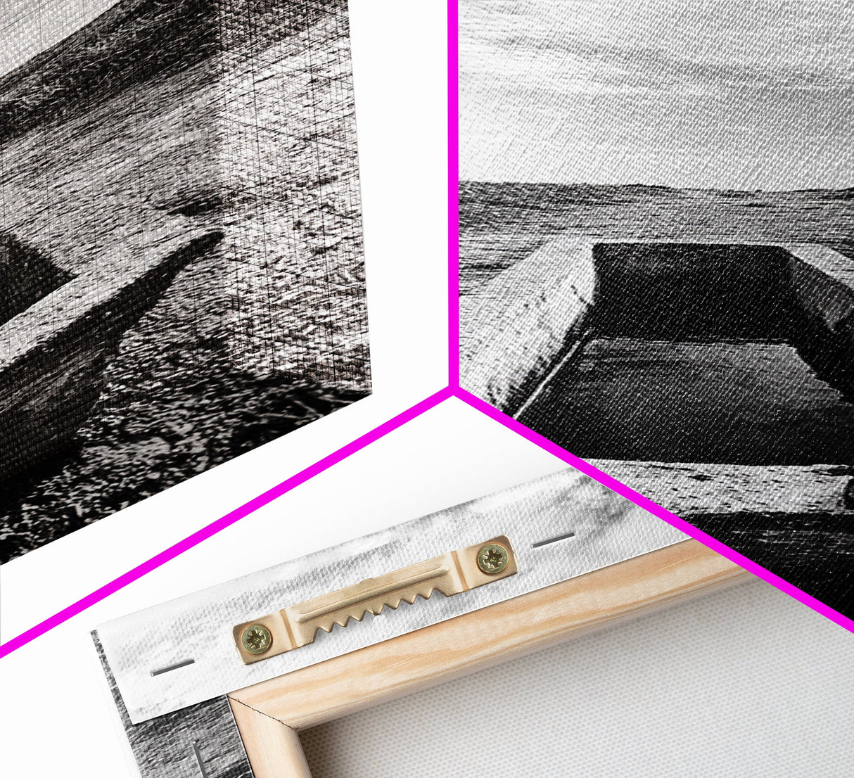 Rustic Trough Scene, Country Minimalist Art, Weathered Landscape Print, Nature Photography, Farmhouse Kitchen Decor, Framed Canvas Print