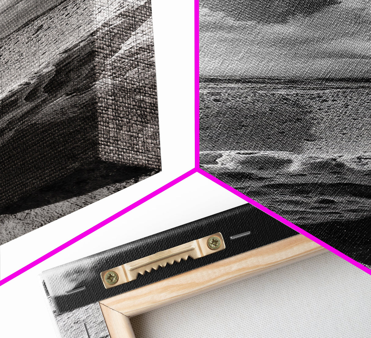 Sea Sponge, Coastal Rock, Ocean View, Canvas Print, Minimalist Nature Photography, Bathroom Wall Art, Black and White Ocean Decor