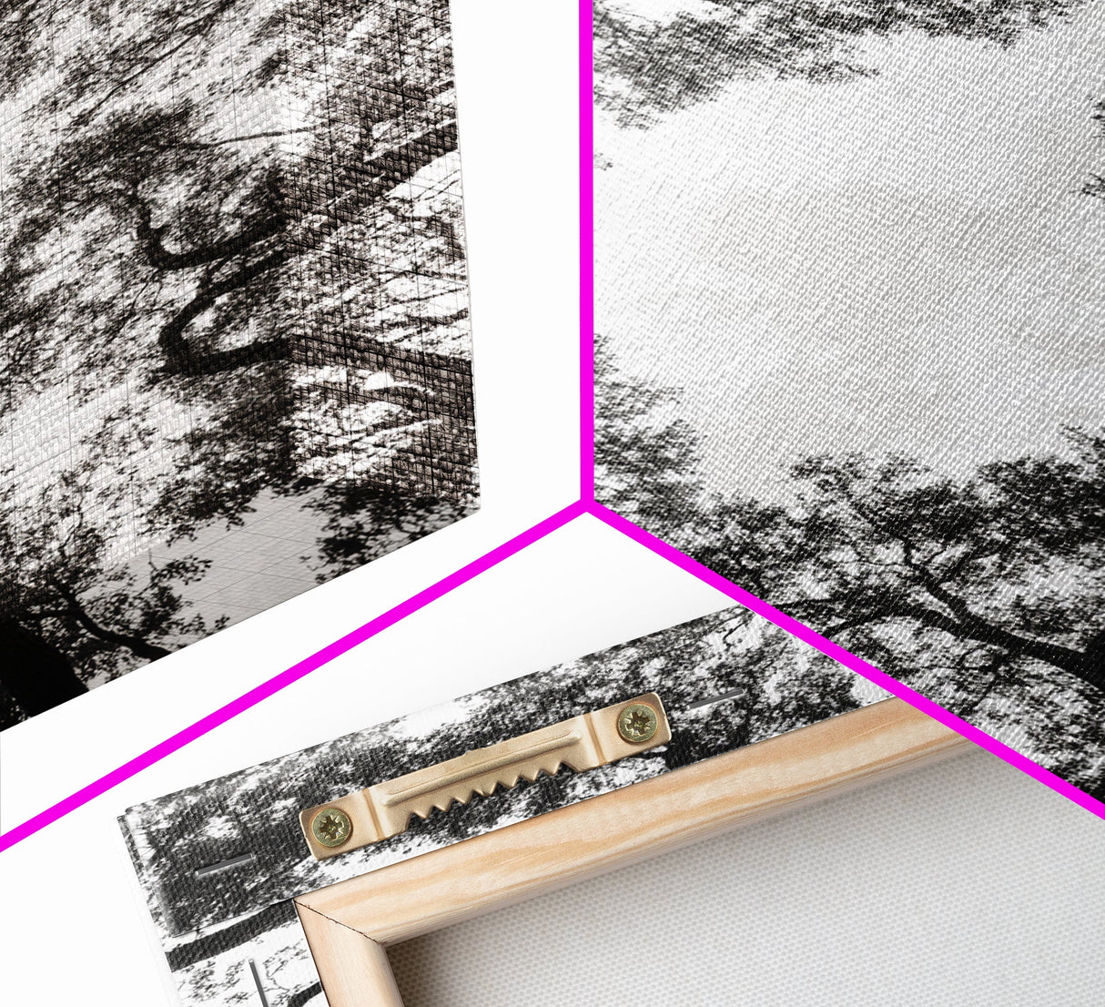 Forest Canopy View, Tree Tops Art, Nature Sky Print, Framed Canvas Print, Bedroom Wall Art, Minimalist Nature, Modern Rustic Decor