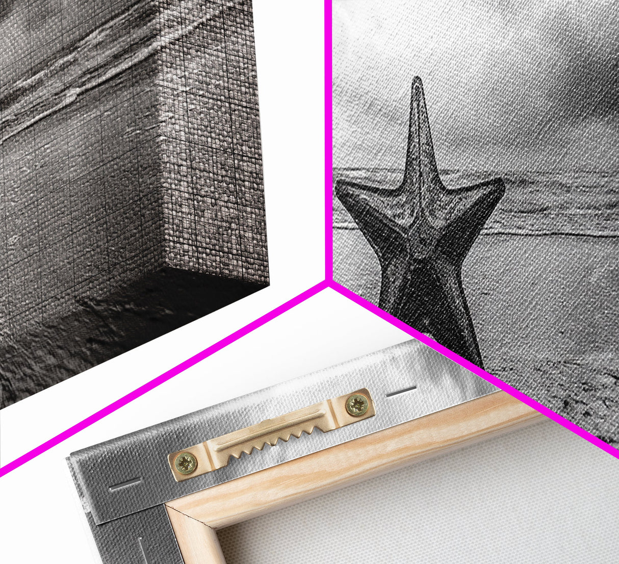 Metal Star Shore, Moody Beach Art, Rustic Coastal Decor, Autumn Vibes, Canvas Print, Farmhouse Living Room Wall Art