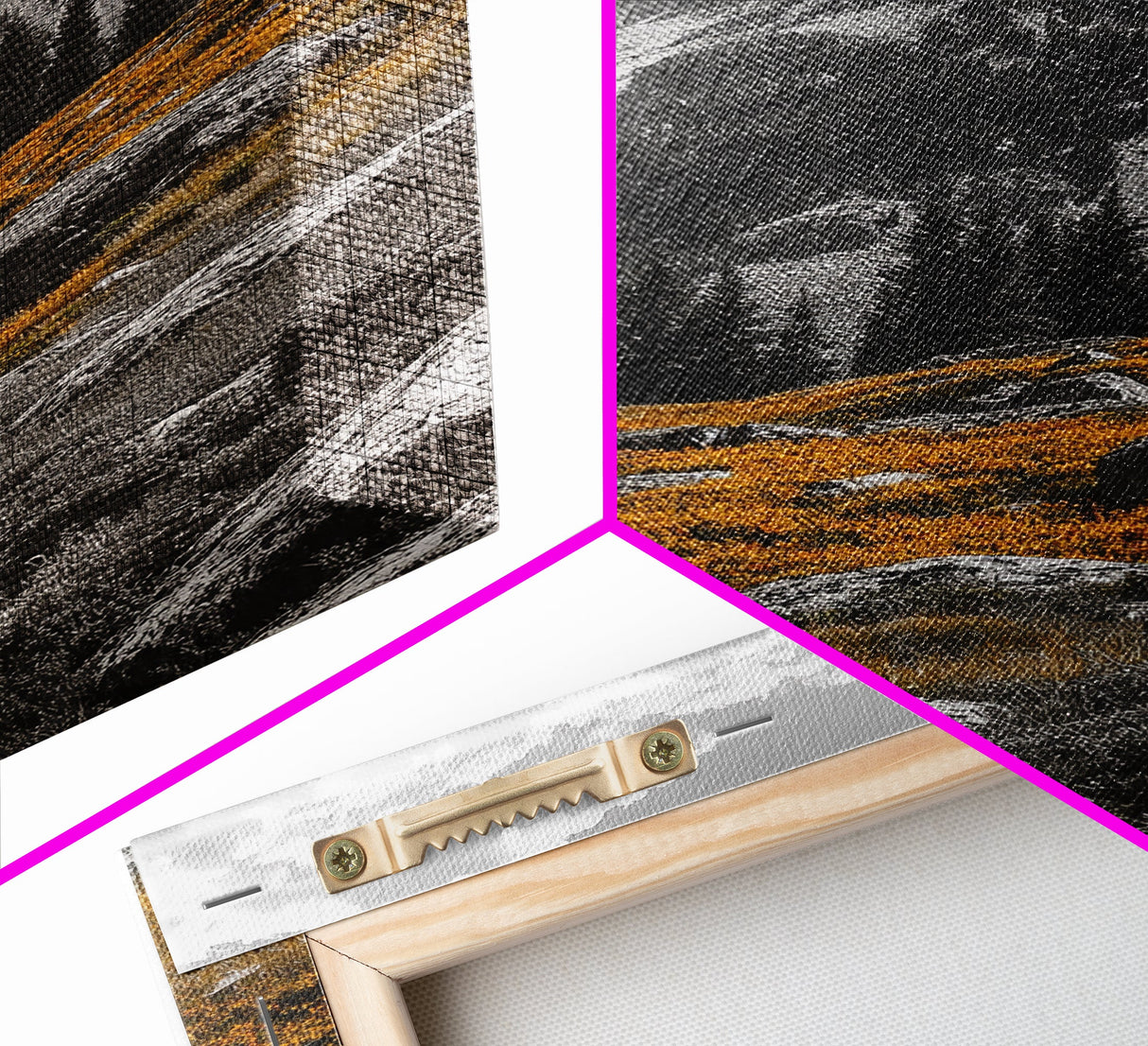 Mountain Peak, Alpine Landscape, Autumn Meadow, Framed Canvas Print, Fall Wall Art, Rustic Cabin Decor, Nature Photography, Living Room