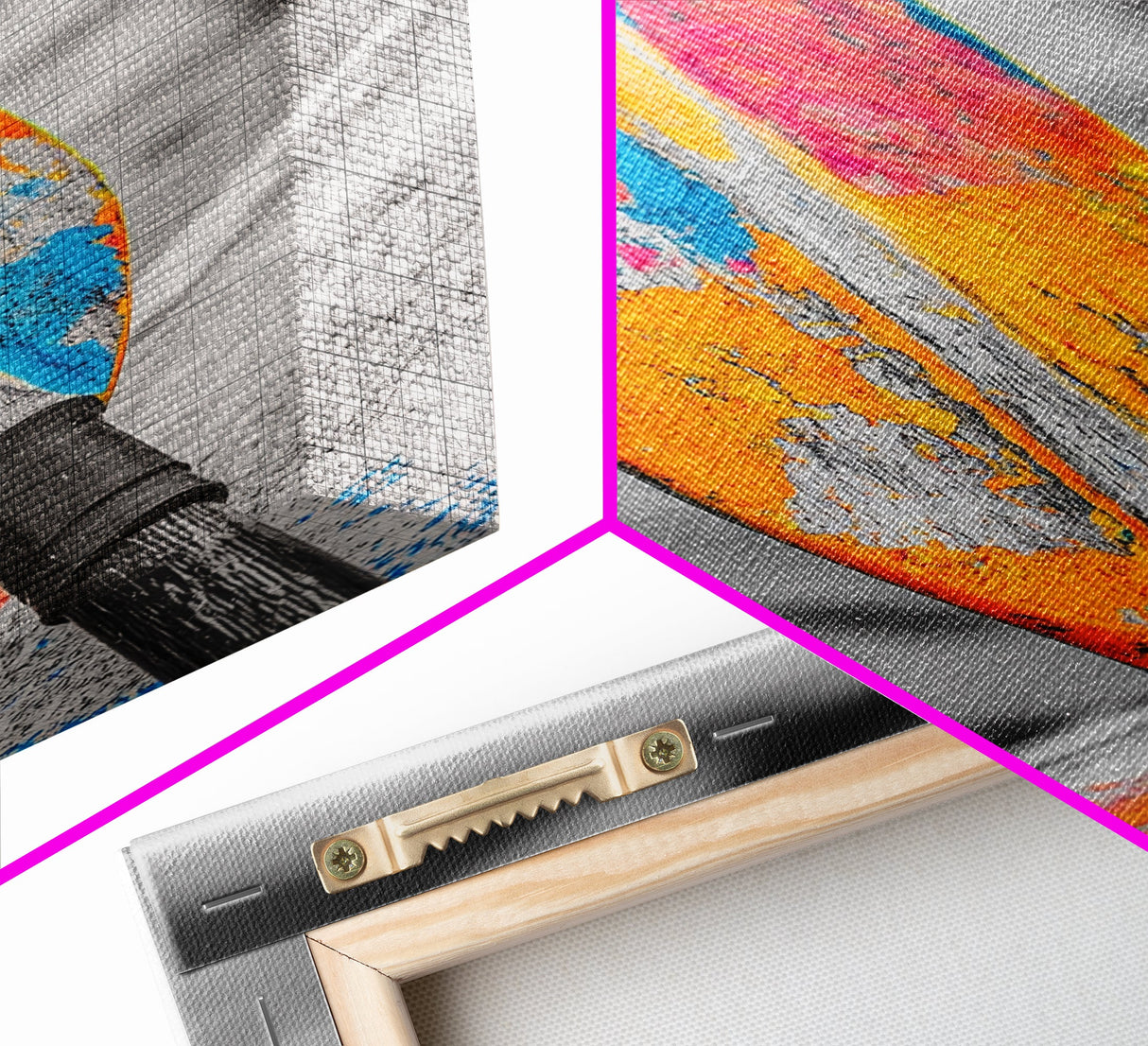 Colorful Oar Paddle, Beach House Decor, Boho Kayak Wall Art, Canvas Print, Vibrant Coastal Photography, Nautical Bathroom Art