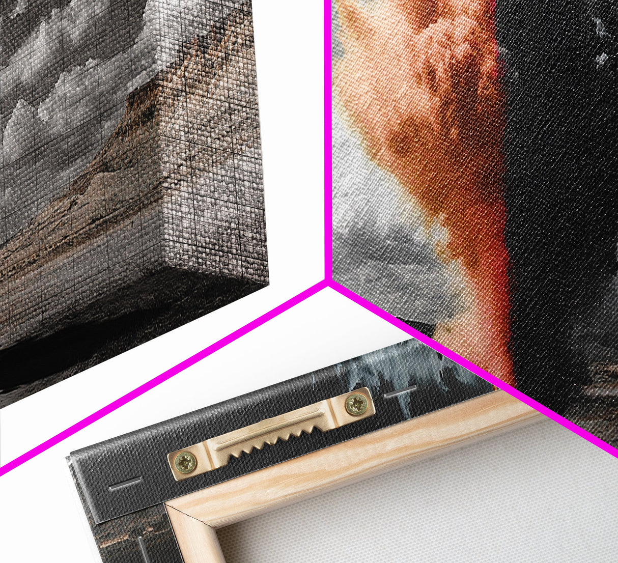 Smoke Burst, Desert Sky, Abstract Explosion, Bold Nature, Canvas Print, Eclectic Decor, Living Room Wall Art, Dramatic Statement