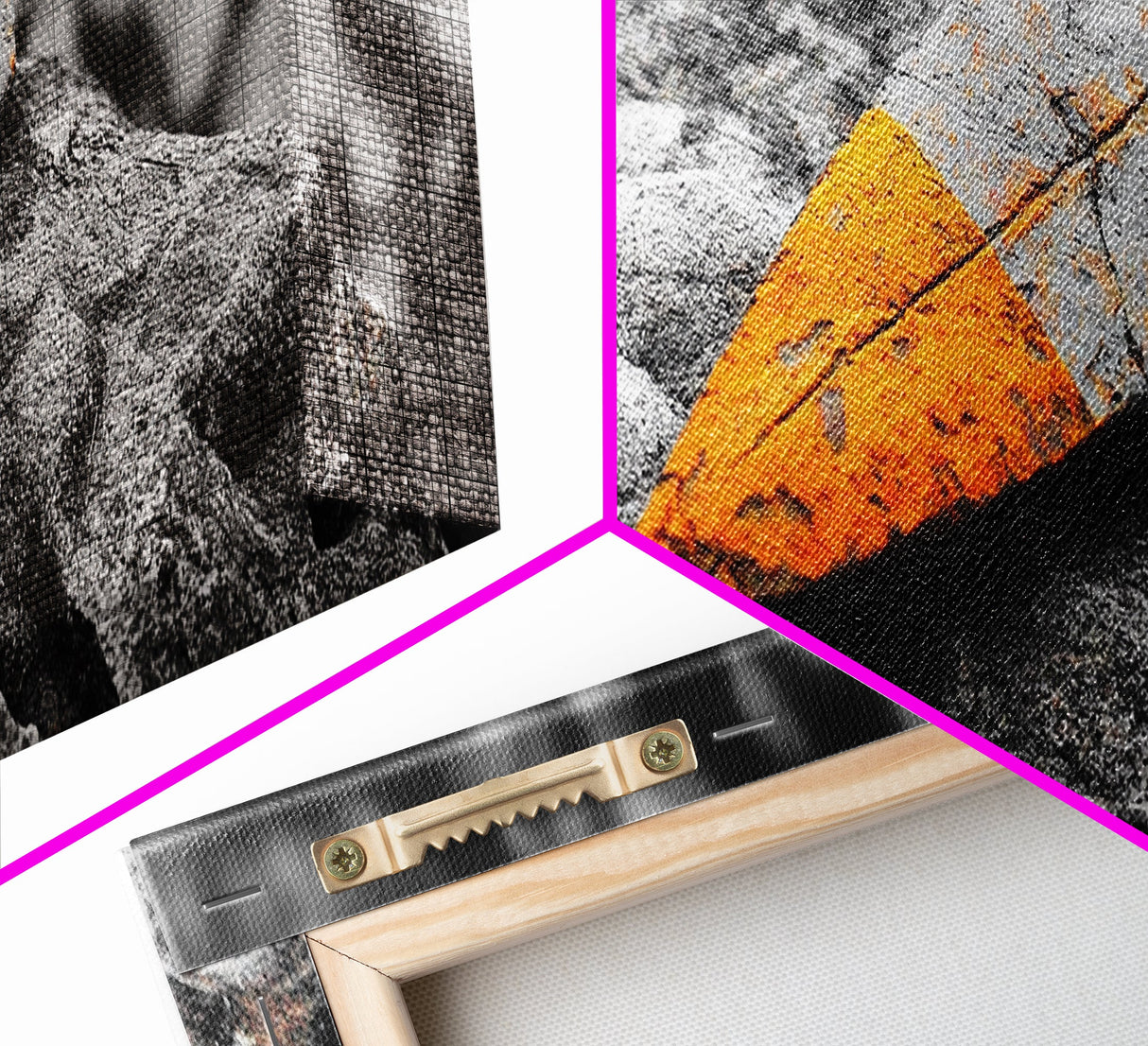 Tribal Blade, Ancient Weapon, Stone Texture, Orange Detail, Framed Canvas Print, Masculine Wall Art, Rustic Decor, Warrior Vibes