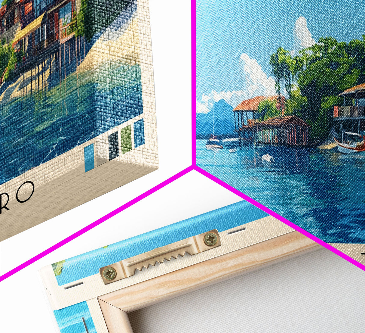 Bocas del Toro , Panamá Panoramic Beach Print, Vacation Gift, Panamá Wall Art, Beach Painting, Beach Decor, Beach Painting