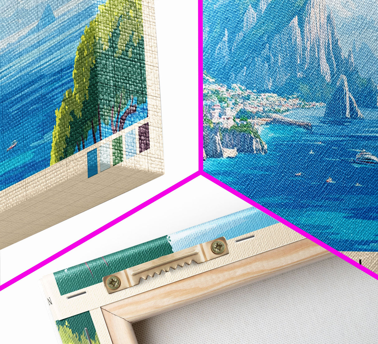 Capri, Italy Panoramic Print, Vacation Gift, Italy Wall Art, Vacation Wall Art, Vacatation Memories, Beach Decor, Beach Or Lakehouse Art