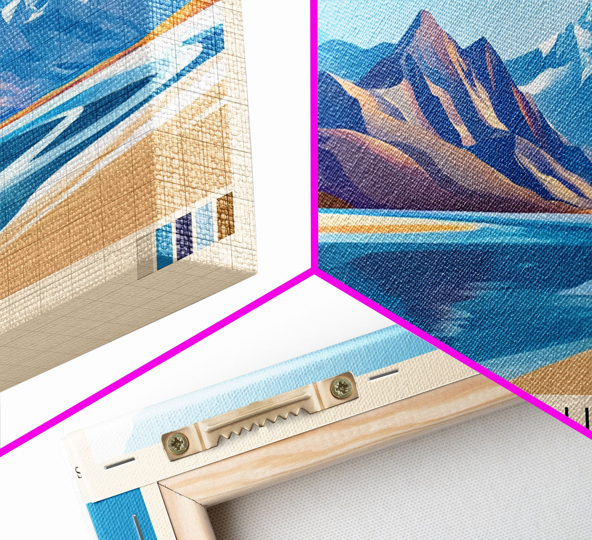 Cavancha, Chile Panoramic Print, Vacation Gift, Chile Wall Art, Beach Painting, Beach Decor, Large Wall Art, Wood Frame Art