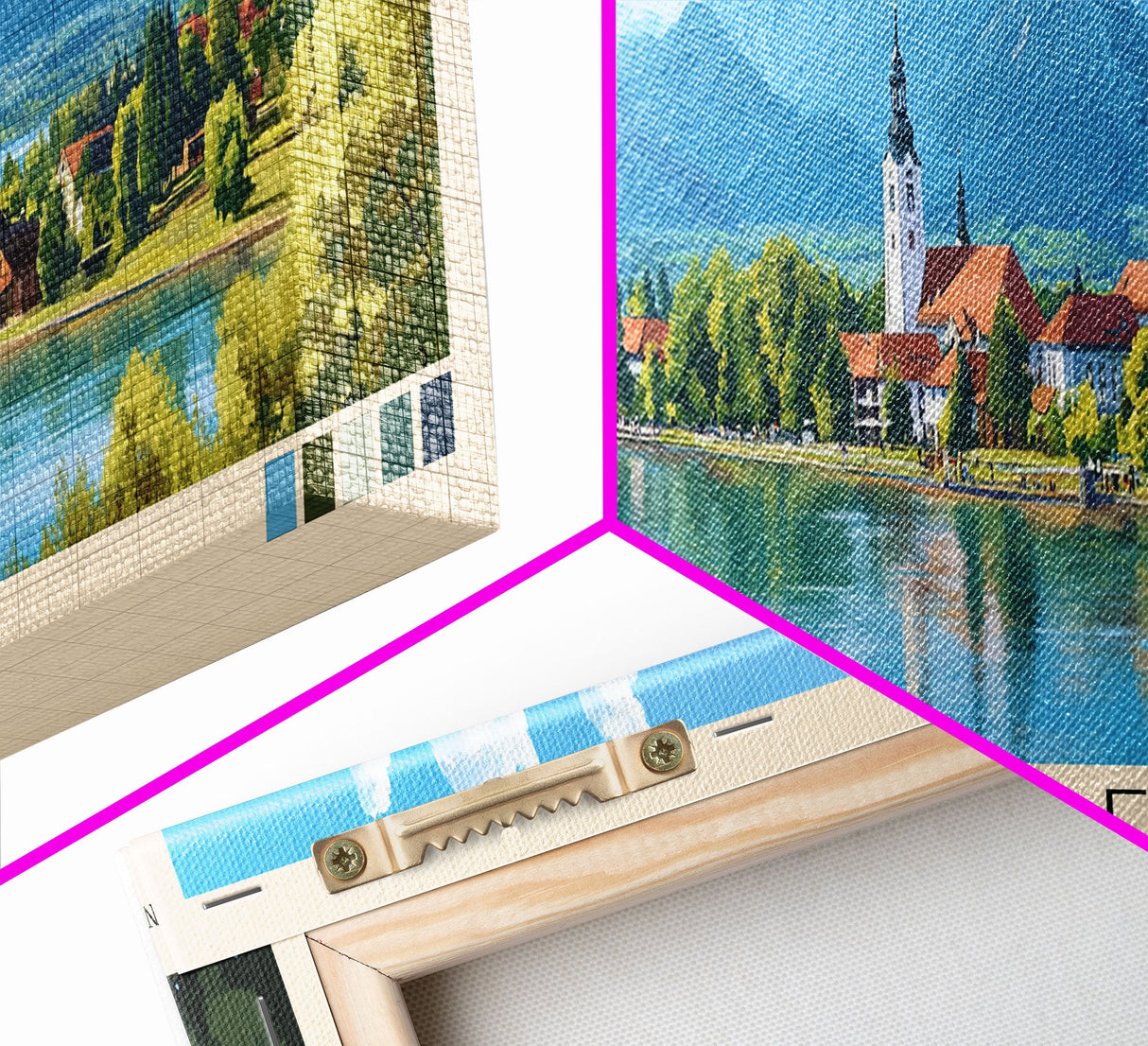 Chiemsee, Germany Panoramic Print, Vacation Gift, Germany Wall Art, Beach Painting, Beach Decor, Beach Or Lakehouse Art