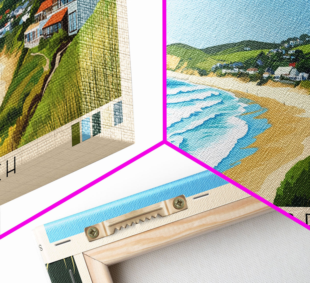 Gonubie Beach, South Africa Panoramic Print, Vacation Gift, South Africa Wall Art, Vacation Wall Art, Vacatation Memories, Beach Decor, Beach Or Lakehouse Art