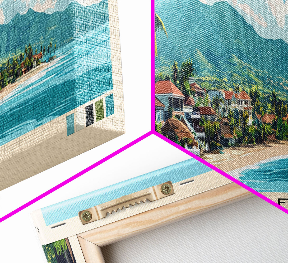 Santa Fe, Philippines Panoramic Print, Vacation Gift, Philippines Wall Art, Vacation Wall Art, Vacatation Memories, Beach Decor, Beach Or Lakehouse Art