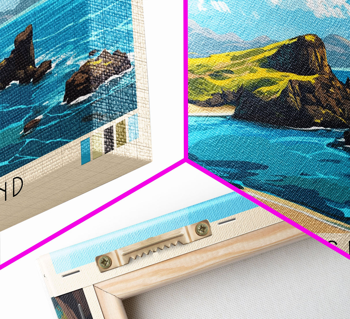 Spanish Island, Galapagos, Ecuador Panoramic Print, Vacation Gift, Galapagos, Ecuador Wall Art, Beach Painting, Beach Decor, Large Wall Art, Wood Frame Art