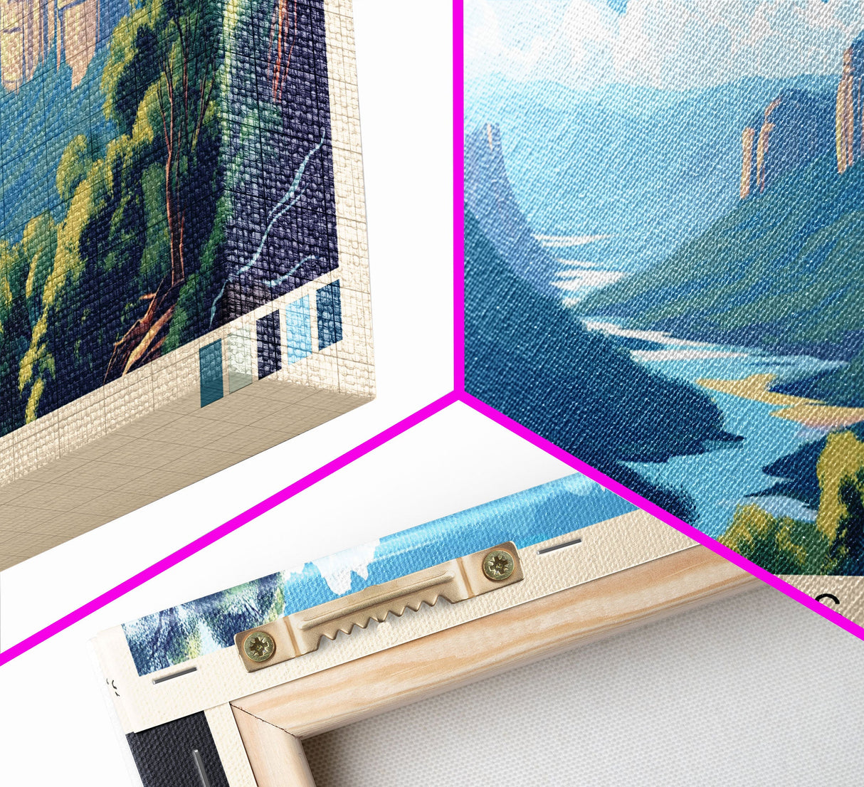 The Basin, Australia Panoramic Print, Vacation Gift, Australia Wall Art, Beach Painting, Beach Decor, Large Wall Art, Wood Frame Art