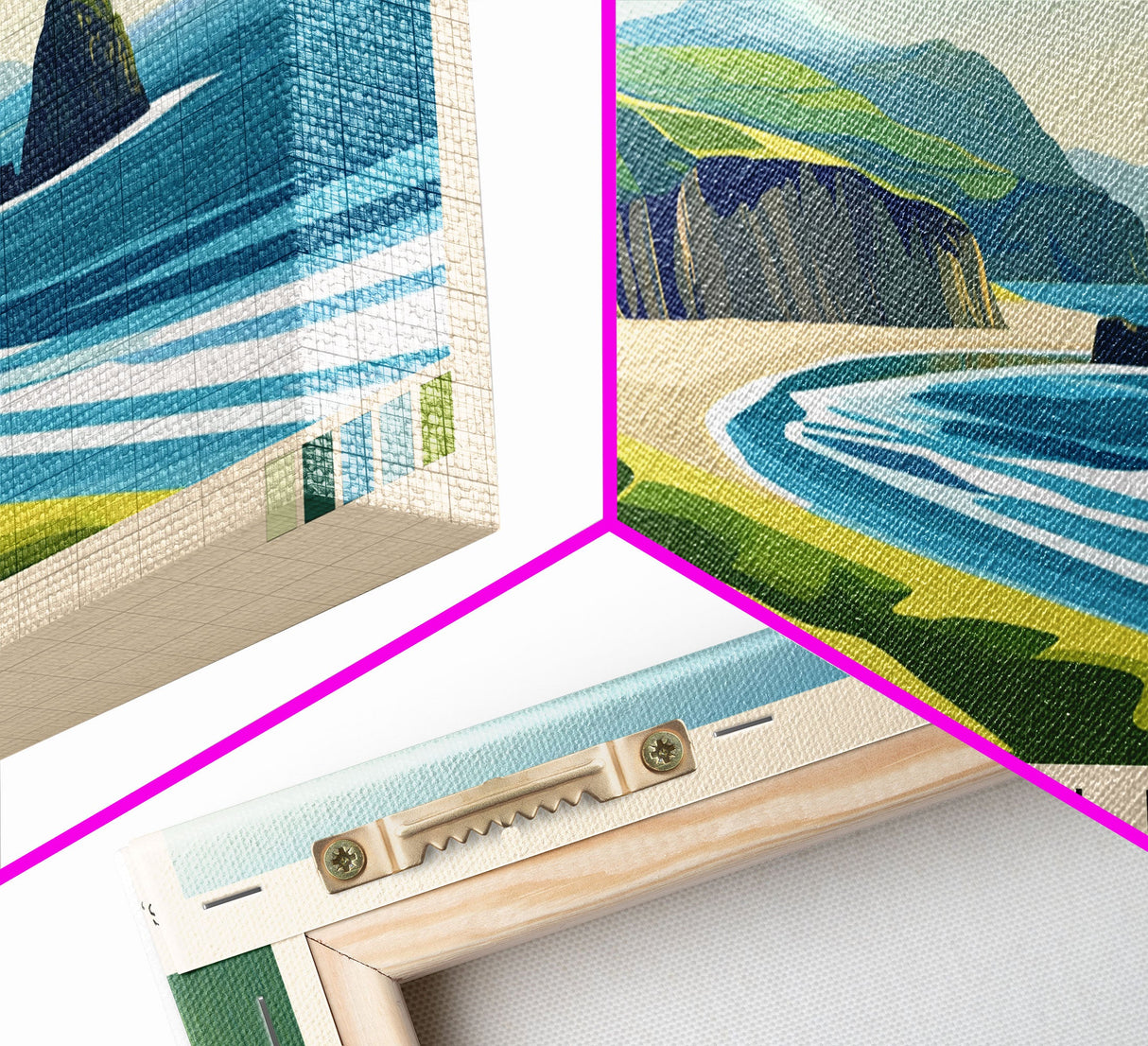 The Catlins, New Zealand Panoramic Print, Vacation Gift, New Zealand Wall Art, Beach Painting, Beach Decor, Beach Or Lakehouse Art