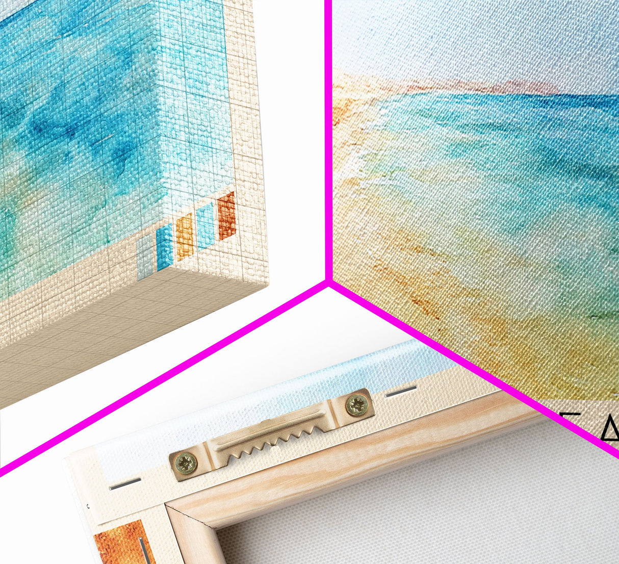 Agiba Beach, Egypt Watercolor Print, Vacation Gift, Egypt Wall Art, Beach Painting, Beach Decor, Beach Or Lakehouse Art