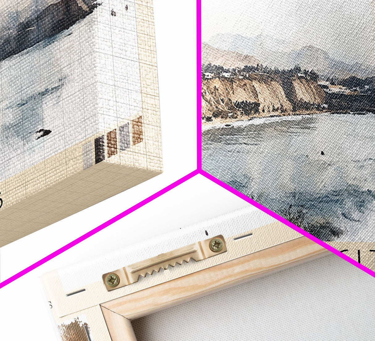 Las Pocitas, Peru Watercolor Beach Print, Vacation Gift, Peru Wall Art, Beach Painting, Beach Decor, Beach Painting