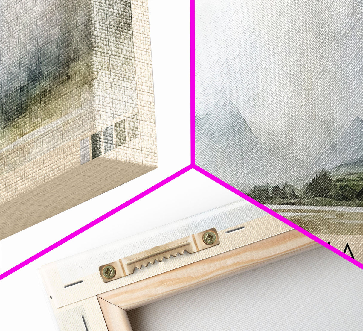 Sanna, Scotland Watercolor Print, Vacation Gift, Scotland Wall Art, Beach Painting, Beach Decor, Large Wall Art, Wood Frame Art