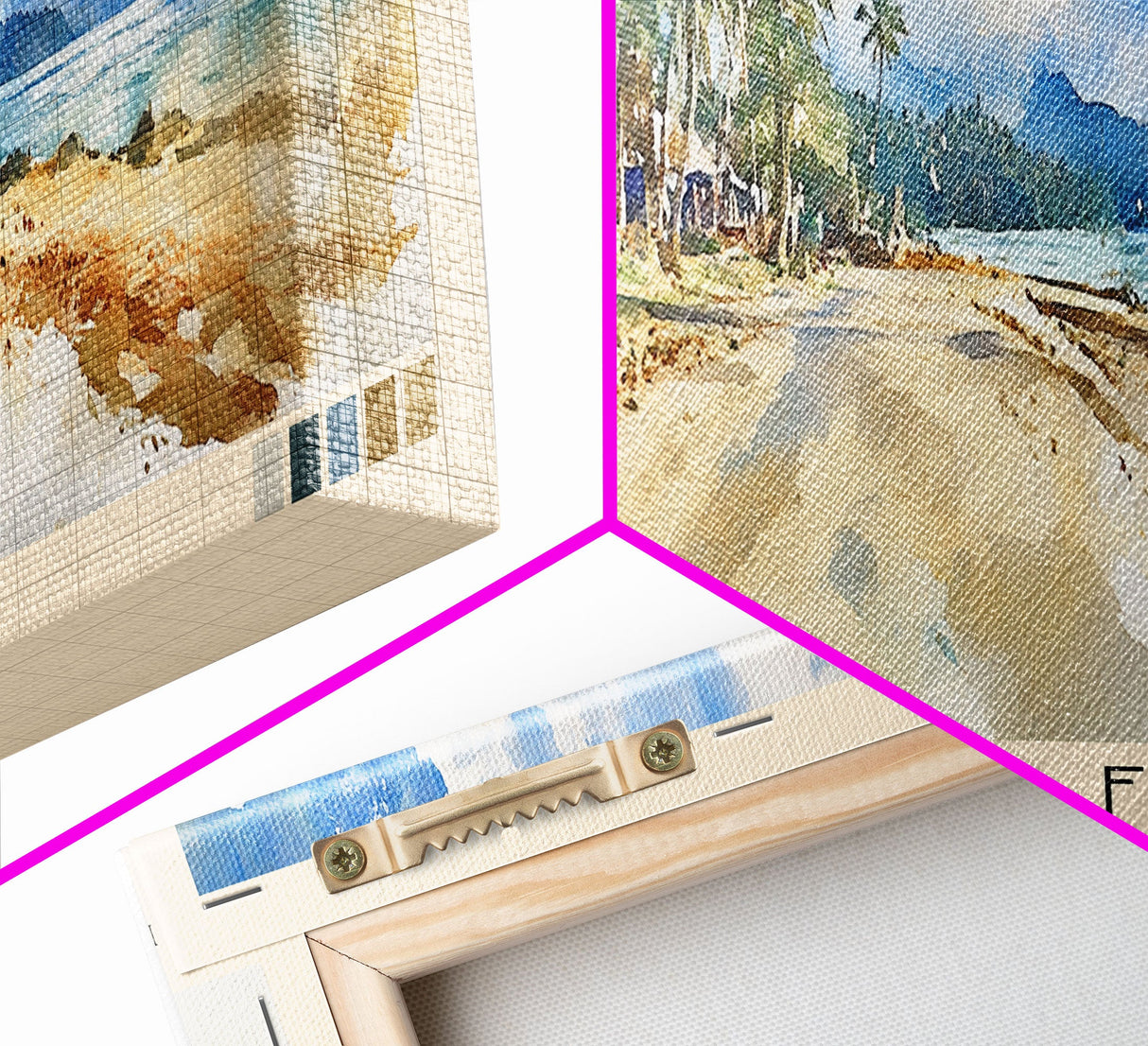 Santa Fe, Philippines Watercolor Beach Print, Vacation Gift, Philippines Wall Art, Beach Painting, Beach Decor, Beach Painting