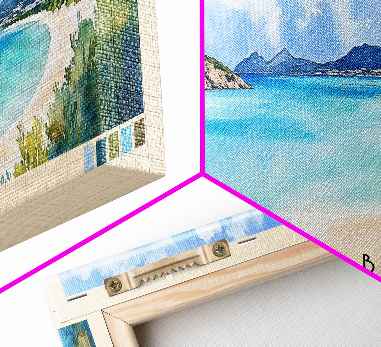 Shoal Bay, Anguila Watercolor Beach Print, Vacation Gift, Anguila Wall Art, Beach Painting, Beach Decor, Beach Painting