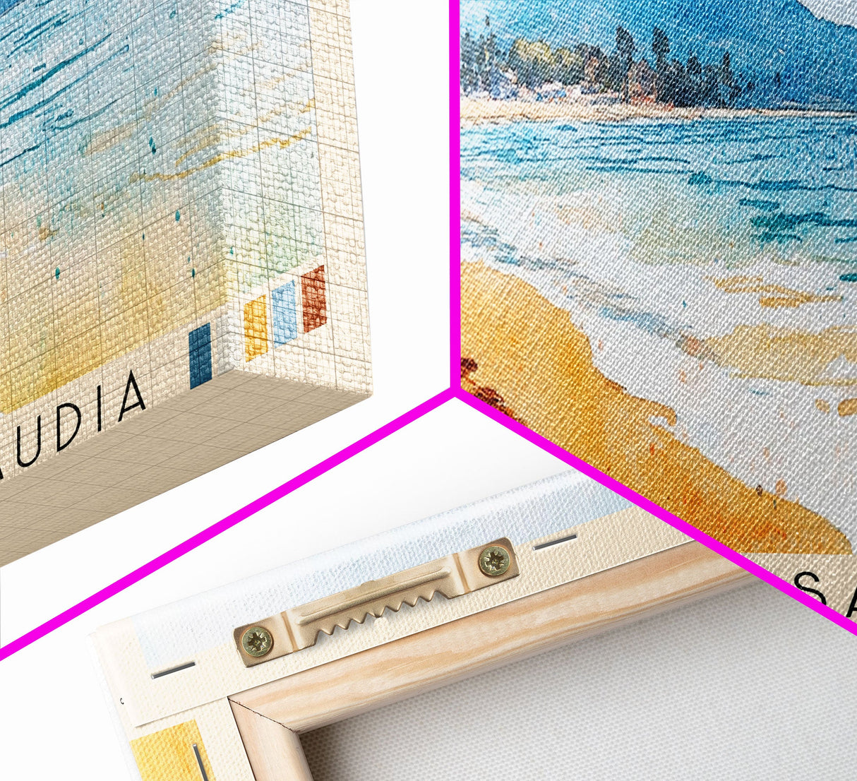 Spiaggia di Sabaudia, Italy Watercolor Beach Print, Vacation Gift, Italy Wall Art, Beach Painting, Beach Decor, Beach Painting