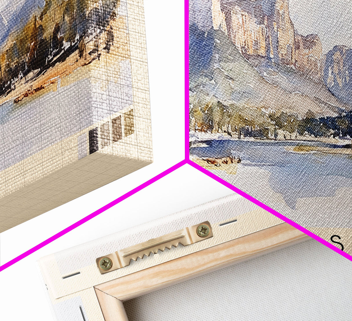 The Basin, Australia Watercolor Print, Vacation Gift, Australia Wall Art, Beach Painting, Beach Decor, Large Wall Art, Wood Frame Art