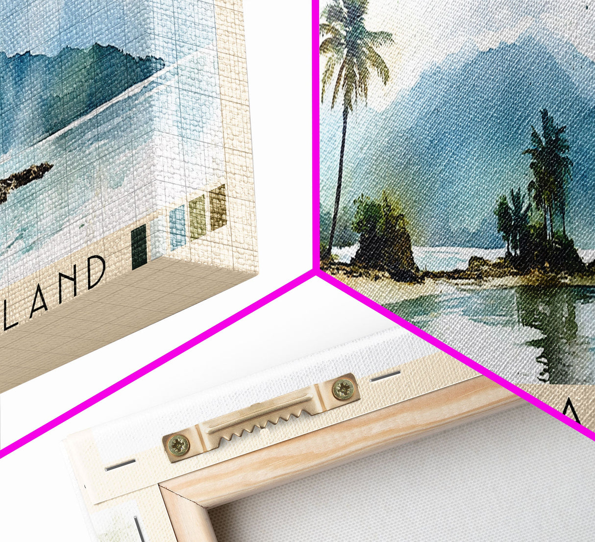 Tierra Bomba Island, Colombia Watercolor Beach Print, Vacation Gift, Colombia Wall Art, Beach Painting, Beach Decor, Beach Painting