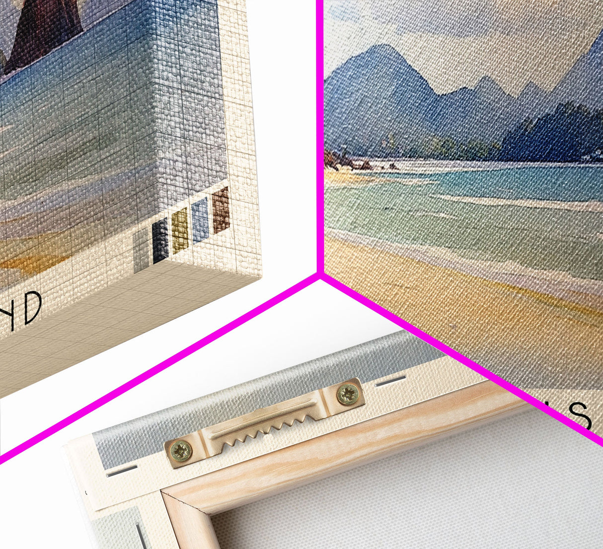 Trinidad Island, Brazil Watercolor Print, Vacation Gift, Brazil Wall Art, Beach Painting, Beach Decor, Large Wall Art, Wood Frame Art