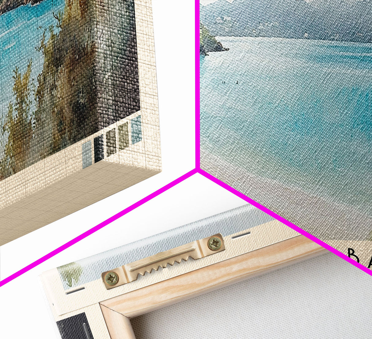 Trunk Bay, St. John Watercolor Print, Vacation Gift, St. John Wall Art, Beach Painting, Beach Decor, Large Wall Art, Wood Frame Art