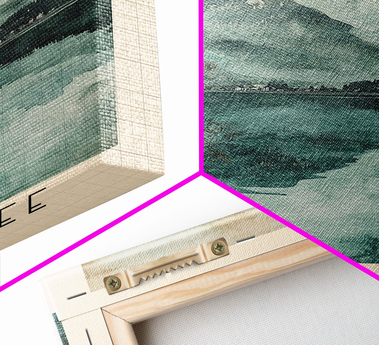 Helenesee, Germany Watercolor Beach Print, Vacation Gift, Germany Wall Art, Framed Canvas Print, Framed Beach Painting