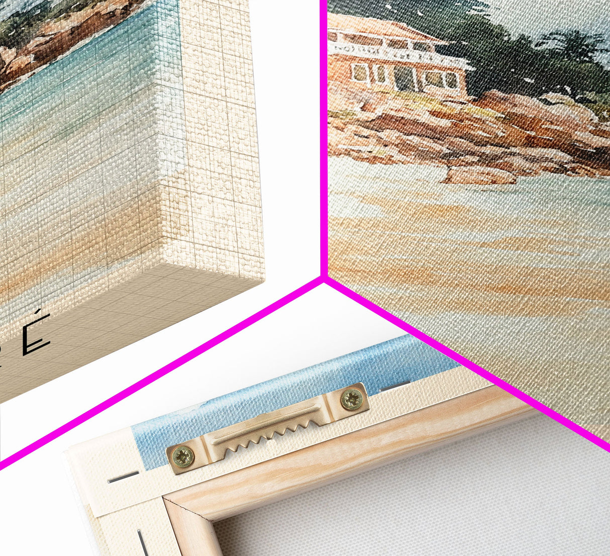 Île de Ré, France Watercolor Beach Print, Vacation Gift, France Wall Art, Beach Painting, Beach Decor, Beach Painting