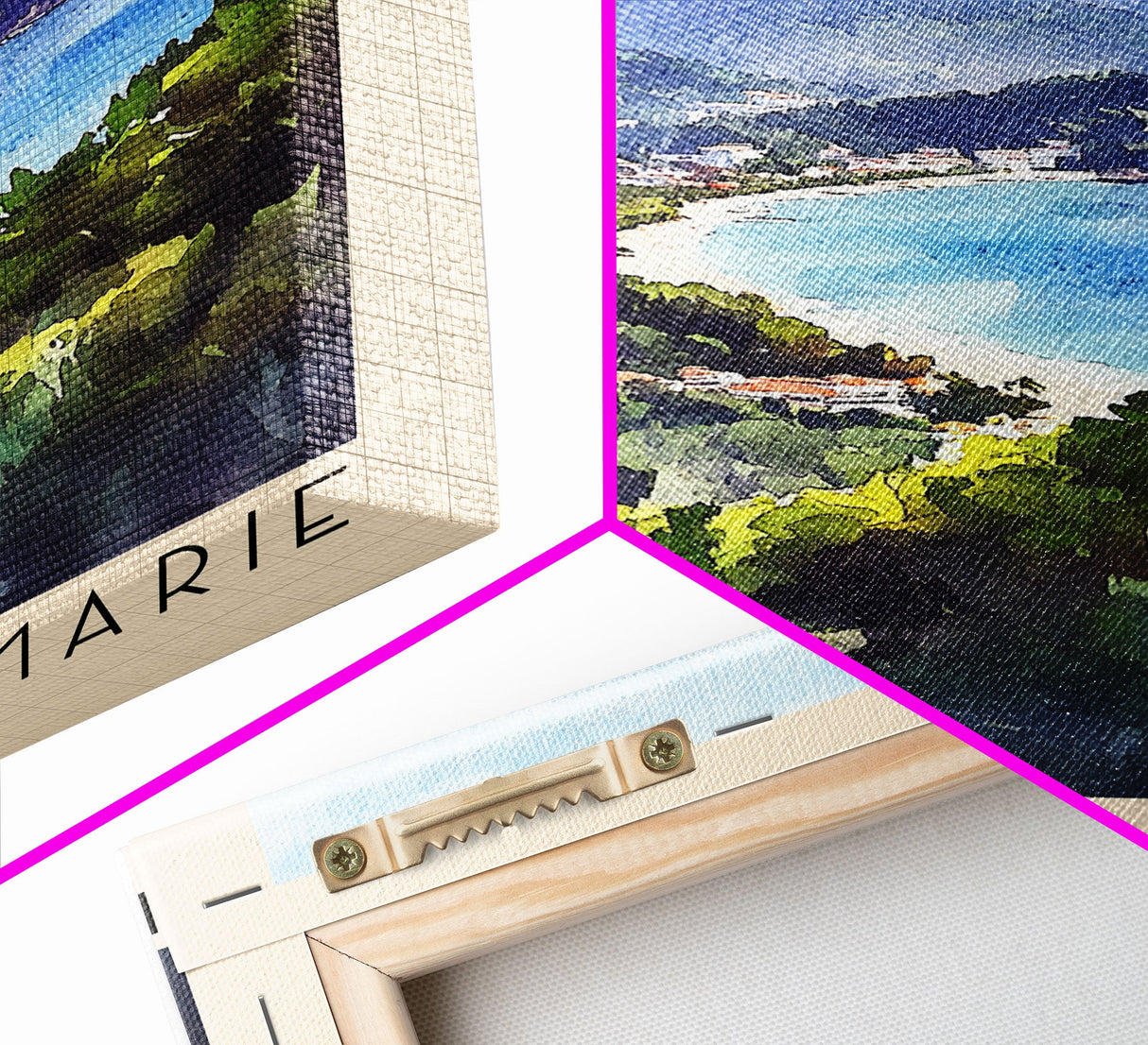 Ile Sainte-Marie, Madagascar Watercolor Print, Vacation Gift, Madagascar Wall Art, Beach Painting, Beach Decor, Large Wall Art, Wood Frame Art