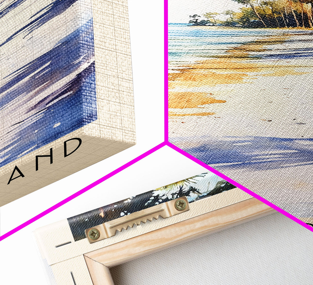 Jekyll Island, Georgia Watercolor Beach Print, Vacation Gift, Georgia Wall Art, Framed Canvas Print, Framed Beach Painting