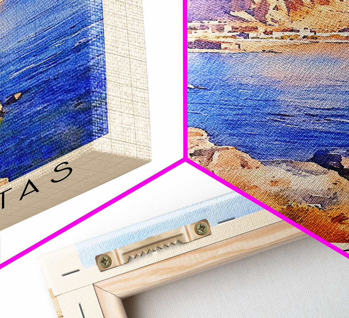 Las Pocitas, Peru Watercolor Beach Print, Vacation Gift, Peru Wall Art, Beach Painting, Beach Decor, Beach Painting