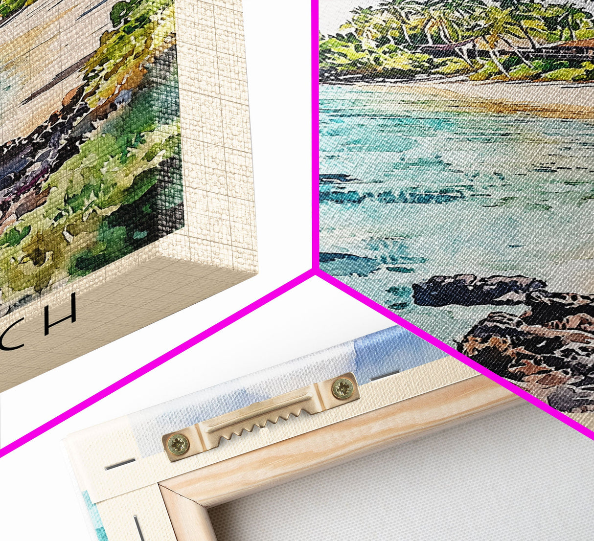 Liku Beach, Fiji Watercolor Print, Vacation Gift, Fiji Wall Art, Beach Painting, Beach Decor, Beach Or Lakehouse Art