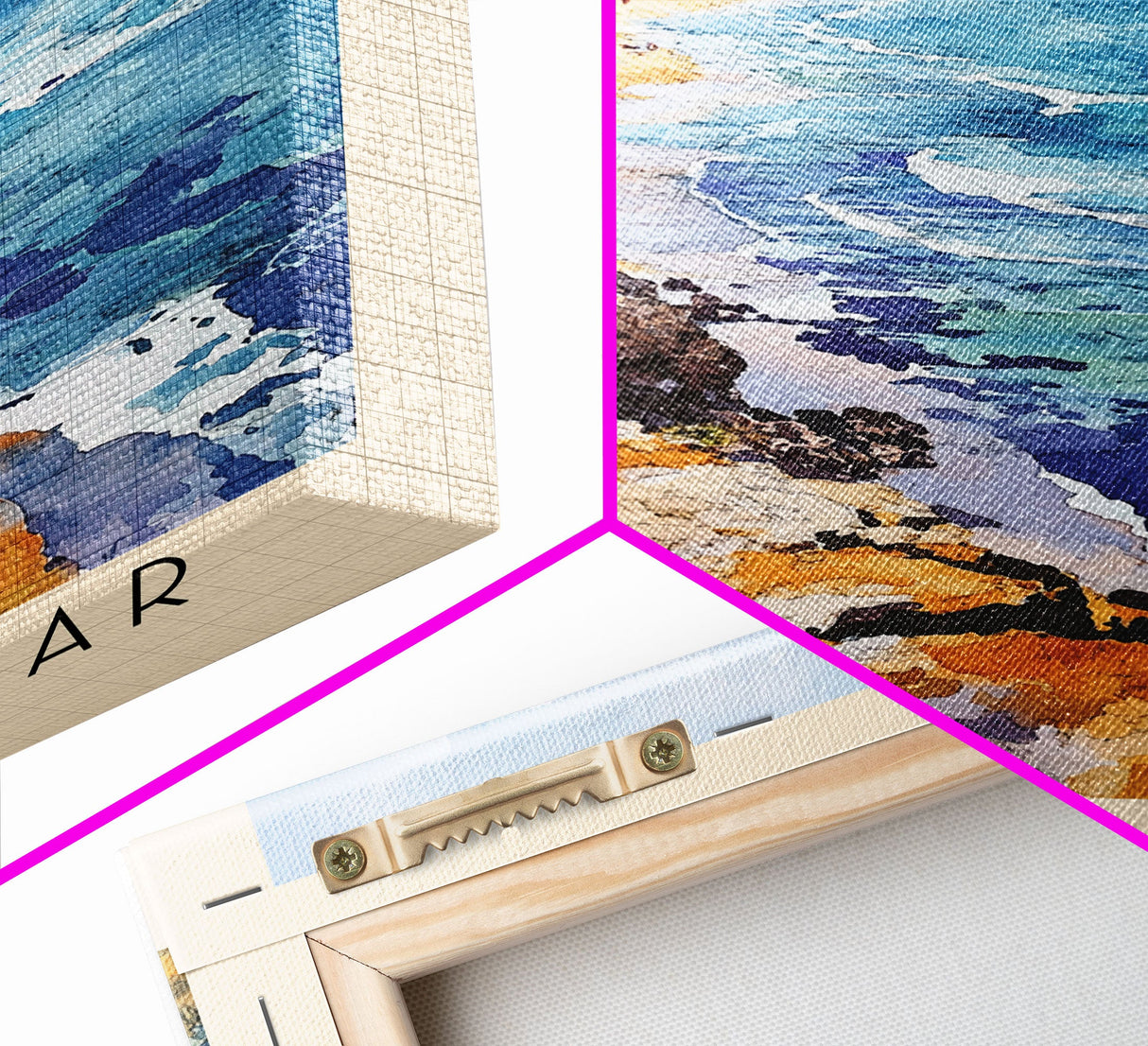 Playa Pilar, Cuba Watercolor Beach Print, Vacation Gift, Cuba Wall Art, Framed Canvas Print, Framed Beach Painting