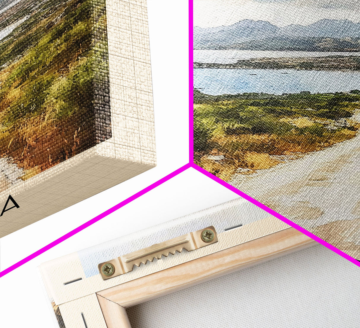 Sardinia, Italy Watercolor Beach Print, Vacation Gift, Italy Wall Art, Framed Canvas Print, Framed Beach Painting